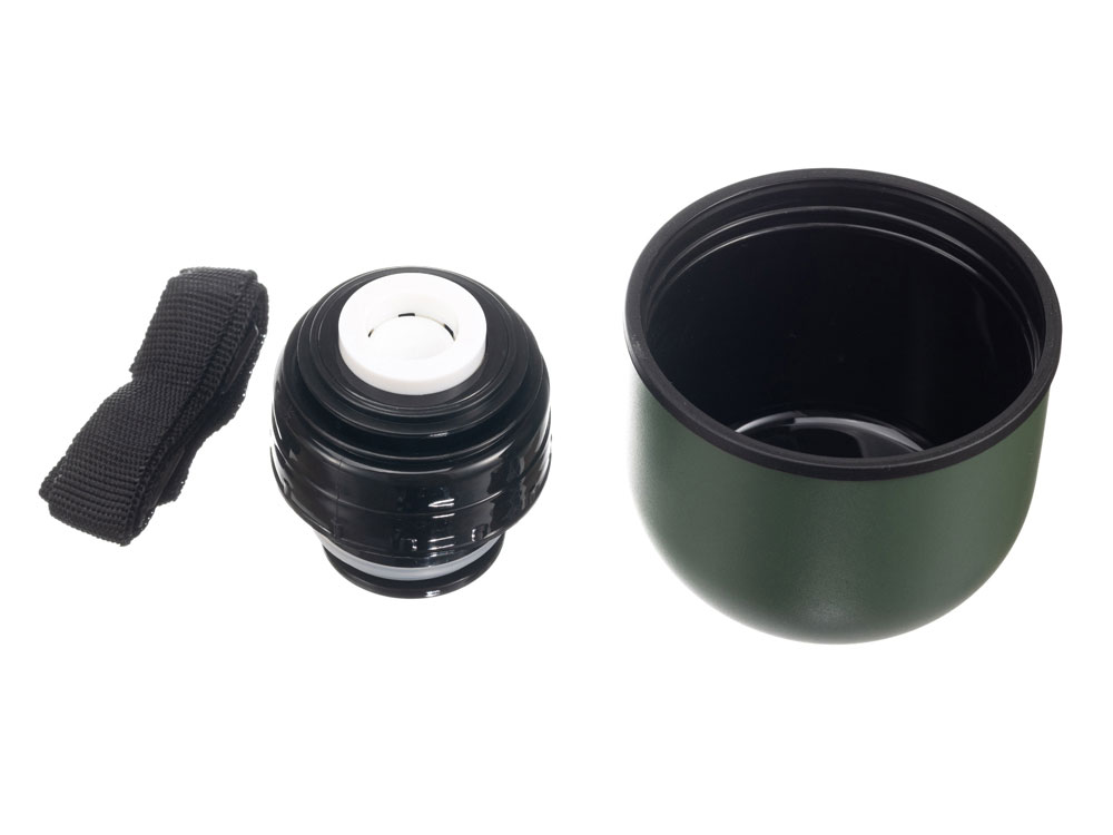 Термос Stinger, 1,2 л, широкий с ручкой, нержавеющая сталь, зелёный, 12,4 х 10,2 х 31,8 см-1