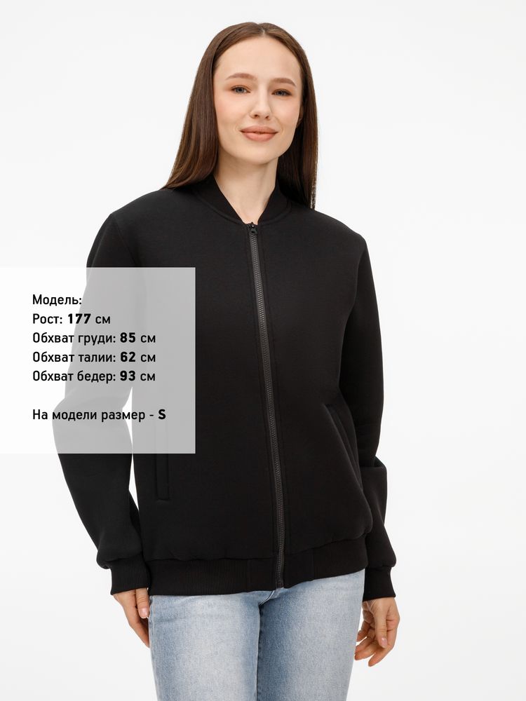 Бомбер унисекс Estado, черный-4