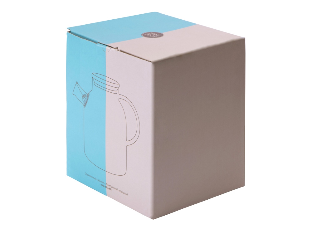 Стеклянный чайник с бамбуковой крышкой Sencha M-7