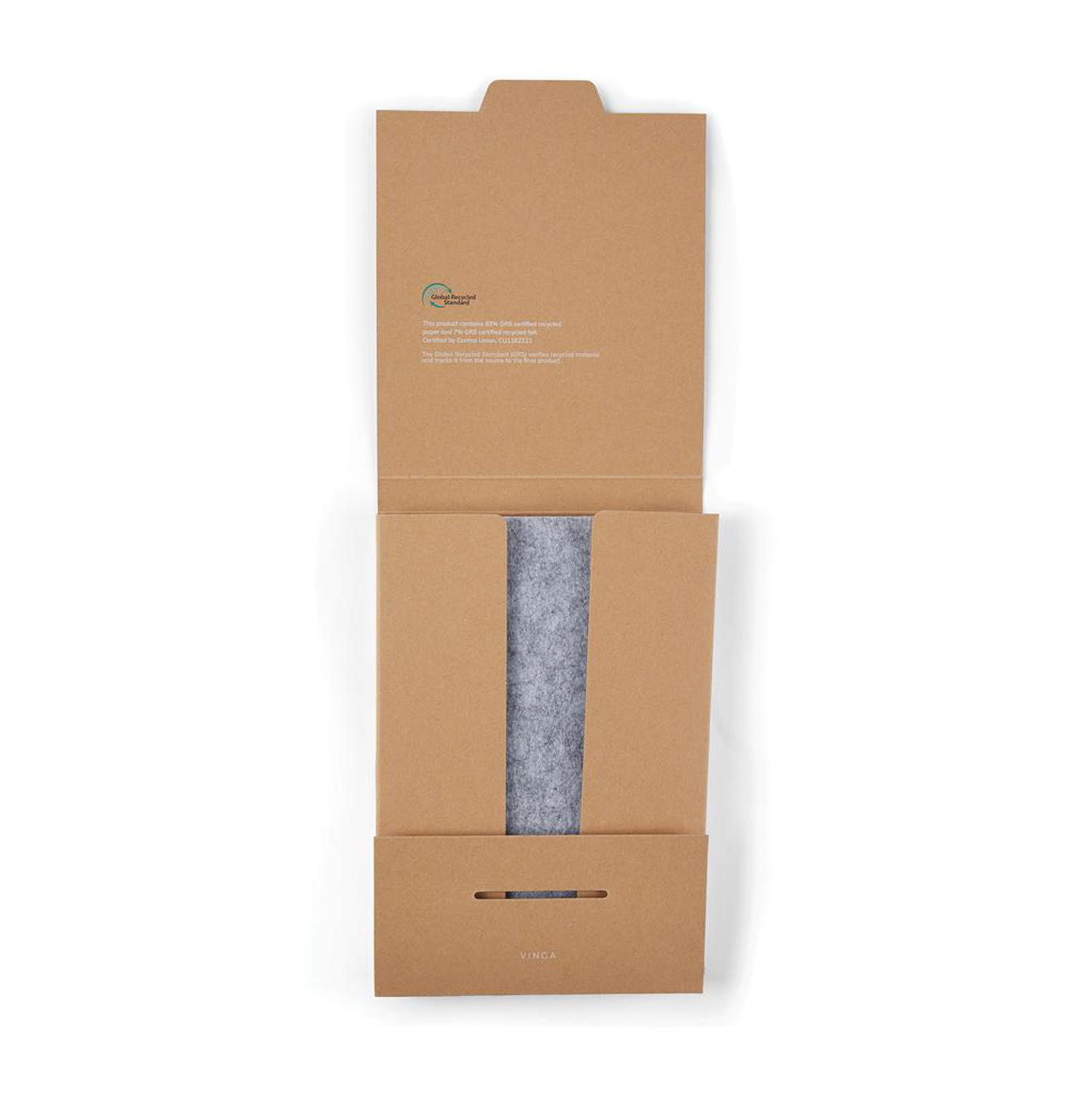 Блокнот VINGA Albon из переработанных фетра и бумаги GRS, А5-4