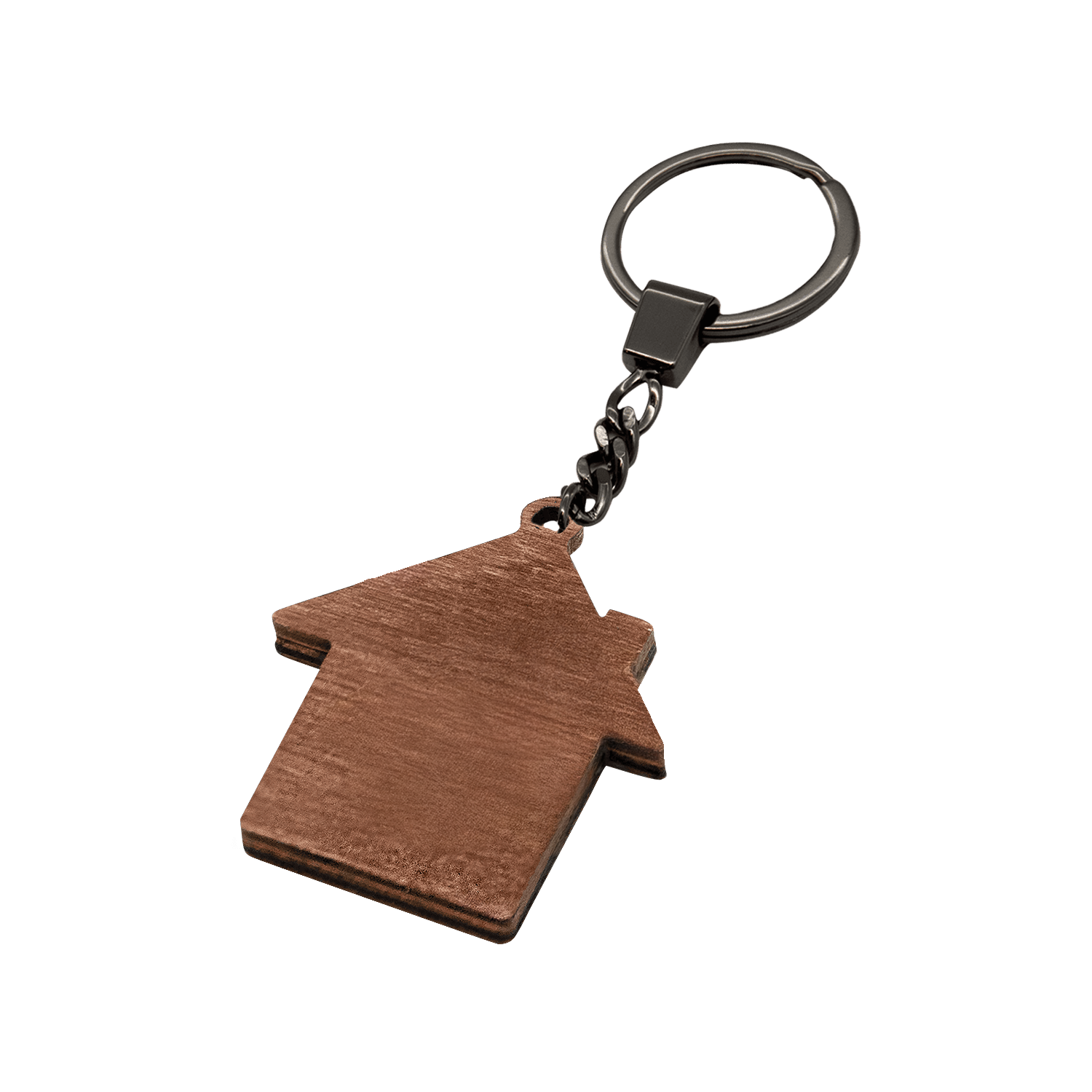 Брелок Дом (черный с золотом)-3