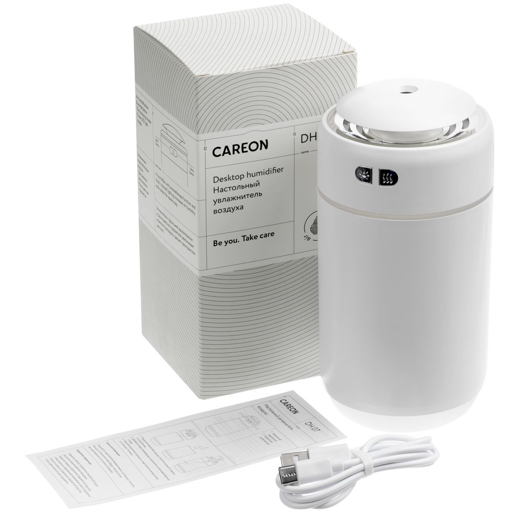 Настольный увлажнитель воздуха с подсветкой DH07, белый-3