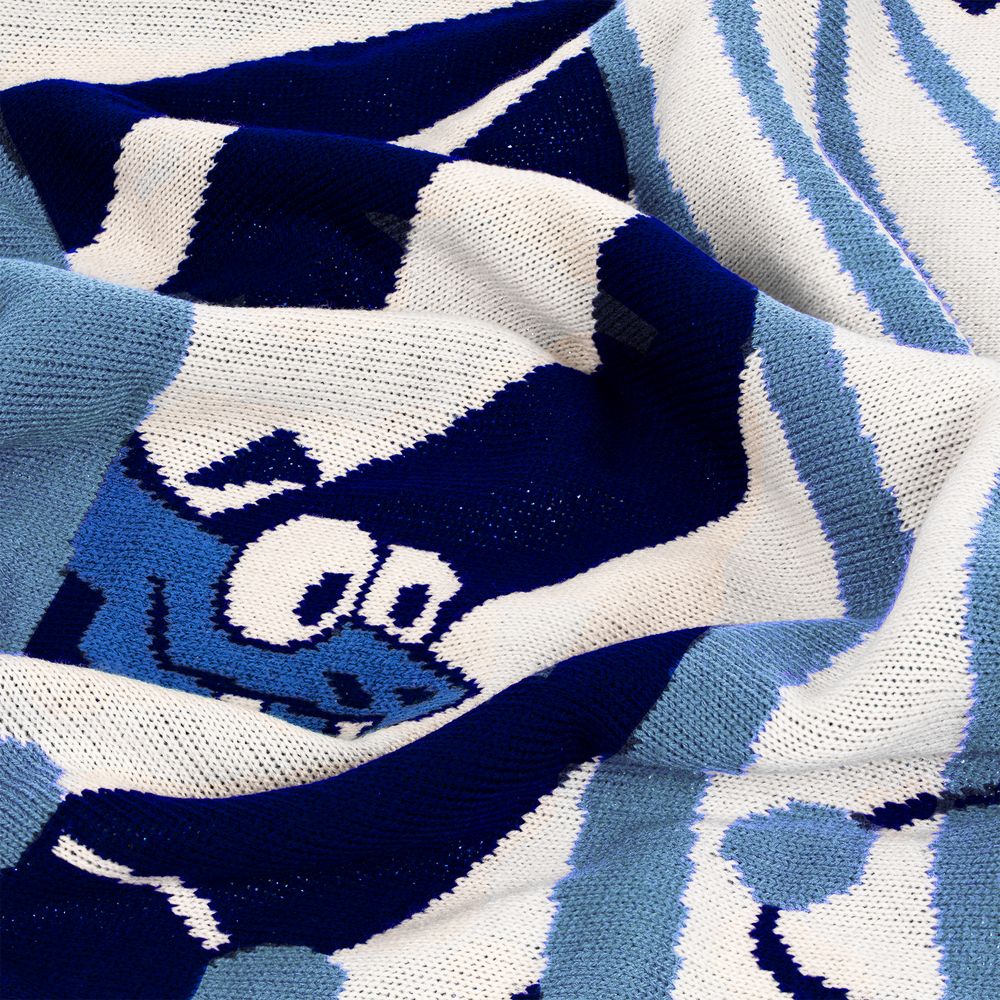 Плед Snake Your Body, синий-2