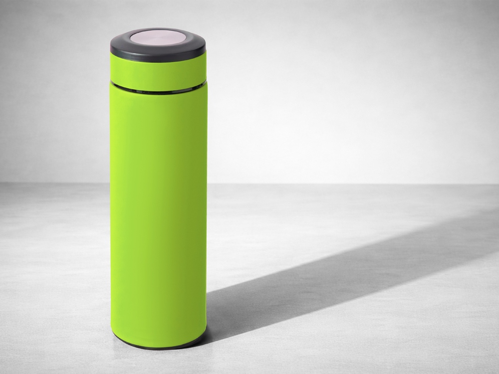 Вакуумный термос Vacuum Flask C1, soft touch, 420мл, зеленое яблоко-6