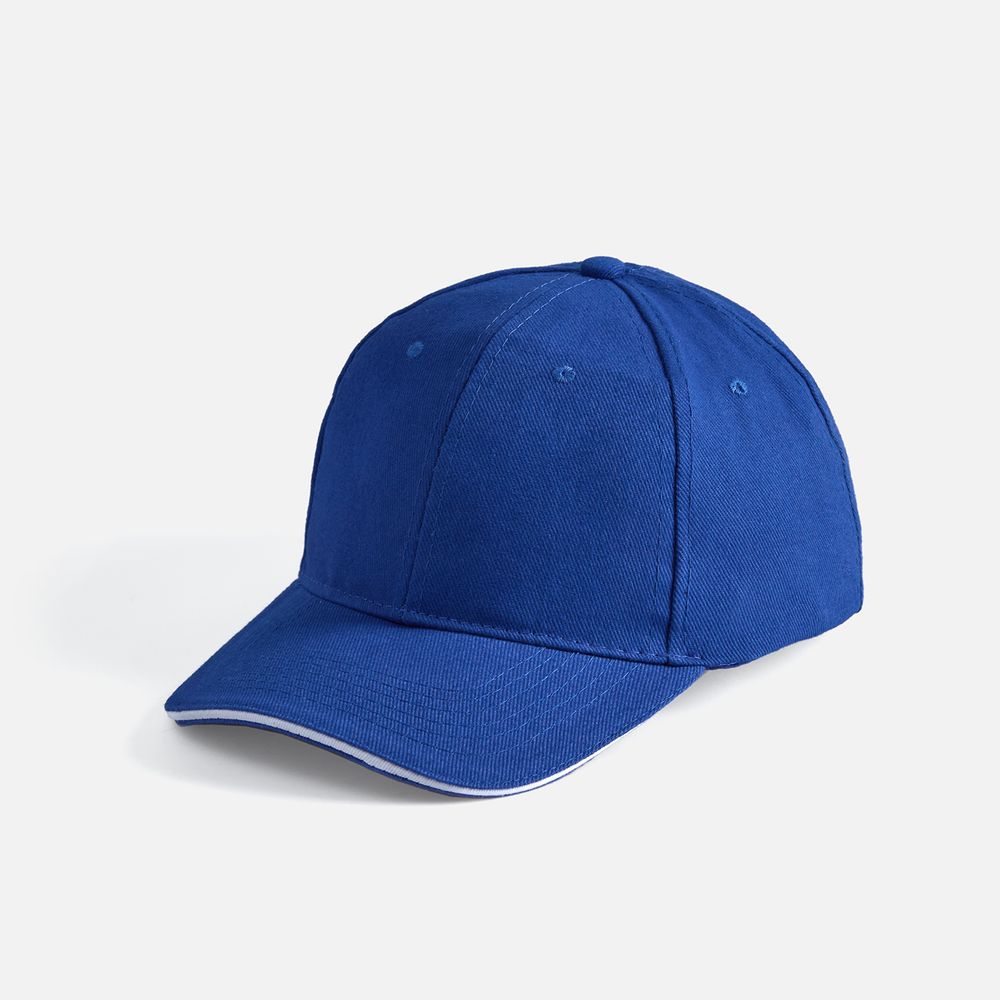 Бейсболка Buffalo, ярко-синяя с белым-1