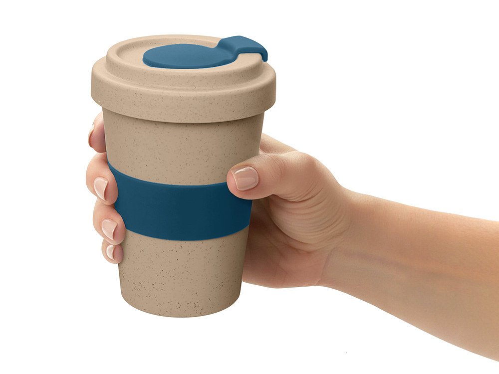 Стакан из пшеничного волокна Flava, petrol blue-5