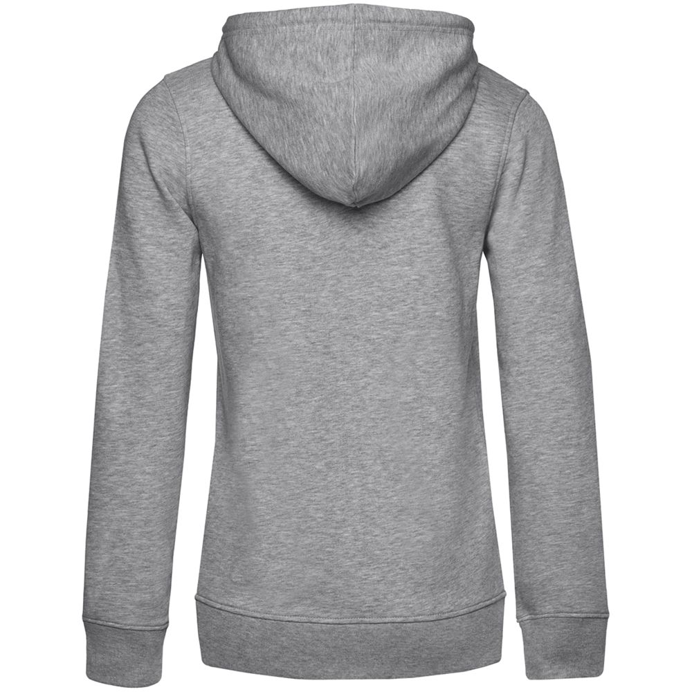 Толстовка на молнии с капюшоном женская BNC Inspire (Organic), серый меланж-2