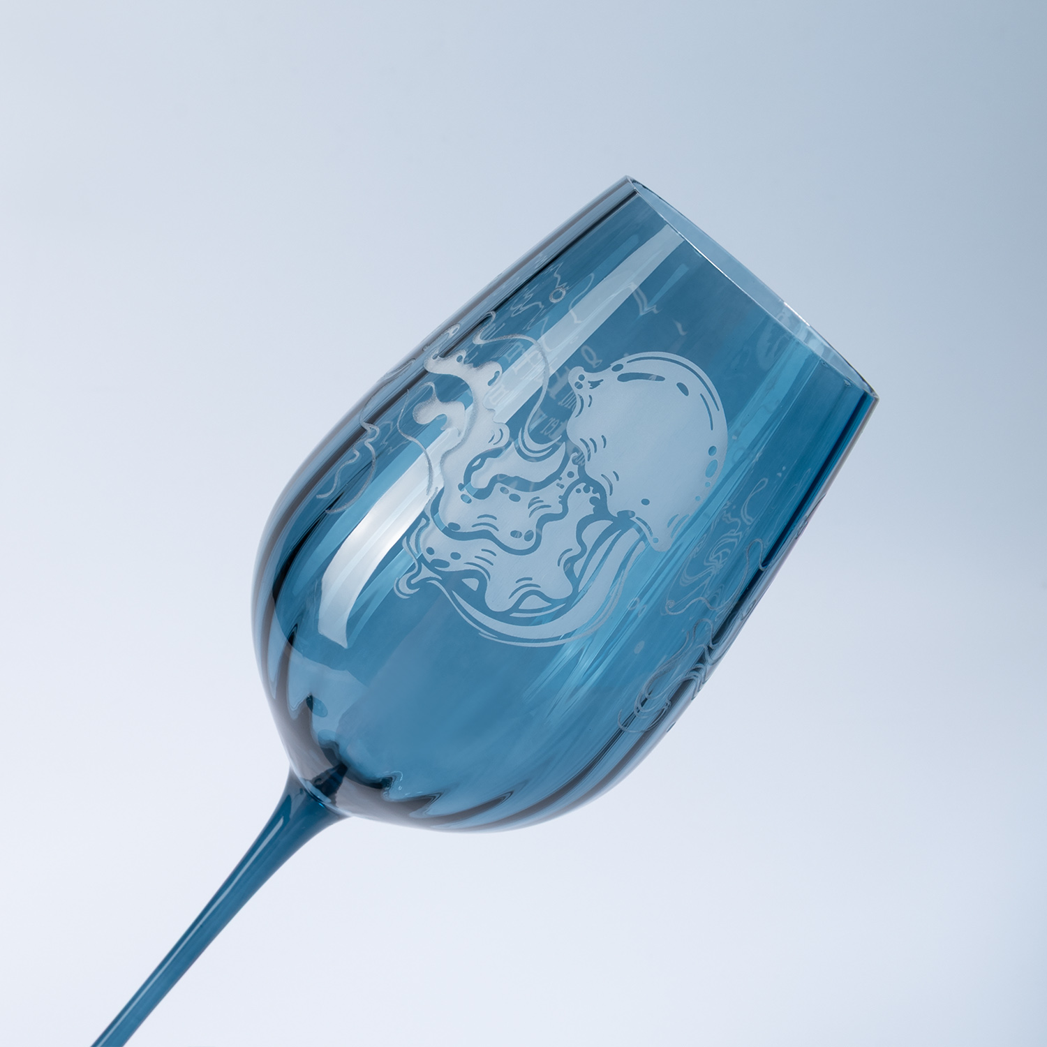 Бокал для вина Тоскана (Toscana), синий-10