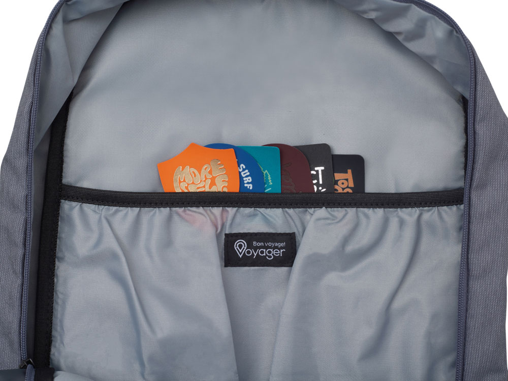 Рюкзак Glaze для ноутбука 15'', серый с патчем-3