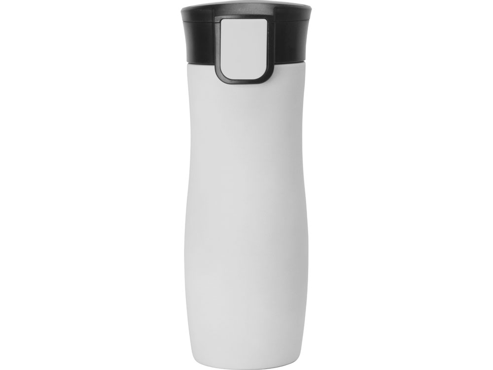 Вакуумная термокружка с кнопкой Streamline, Waterline, soft-touch, серый-4