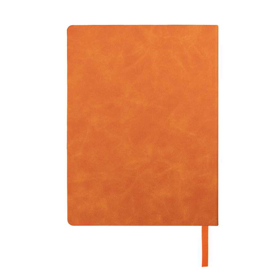 Ежедневник недатированный Solas, формат А5, с магнитом, оранжевый, кремовый блок в линейку, оранжевый-2