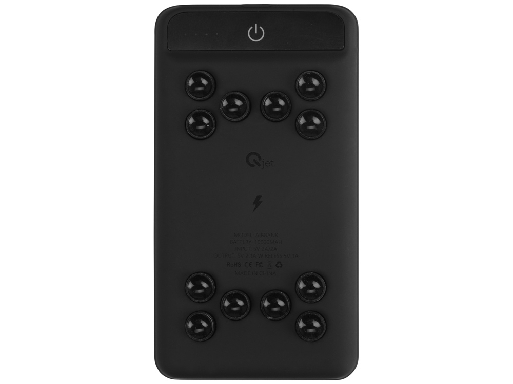 Портативное беспроводное зарядное устройство Airbank, 10000 mAh,  черный-7