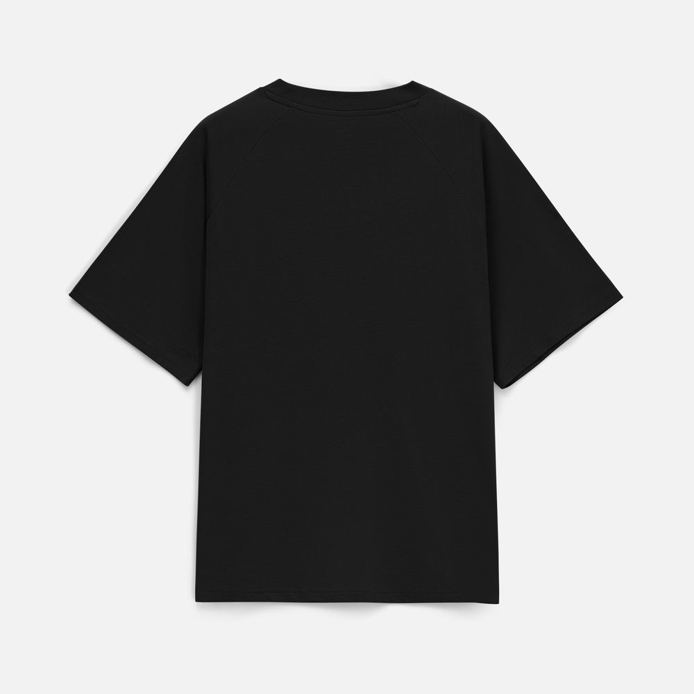 Футболка унисекс оверсайз T2, черная-3