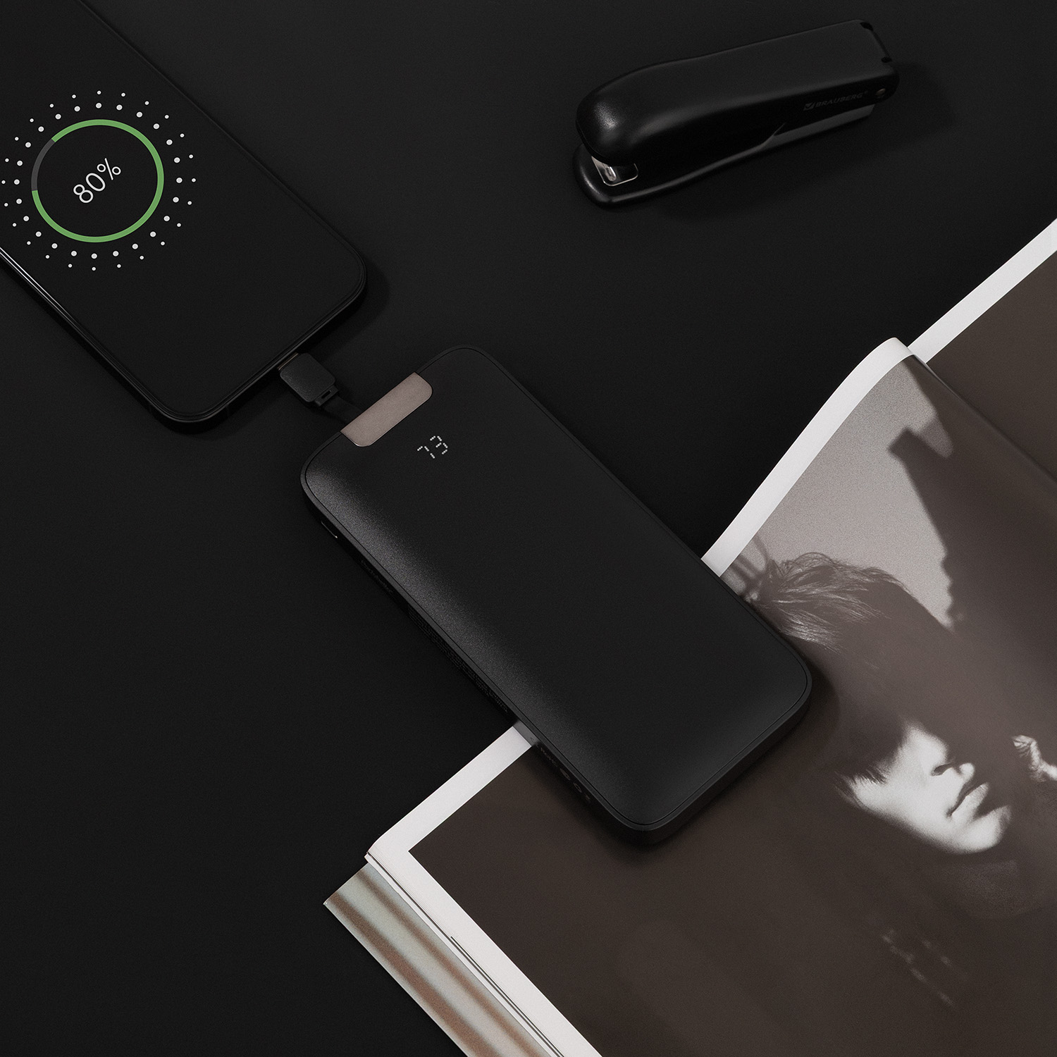 Внешний аккумулятор Оптима (Optima) 10000 mAh, черный-8