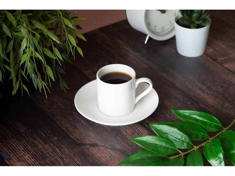Кофейная пара прямой формы Espresso, 100мл, белый-5