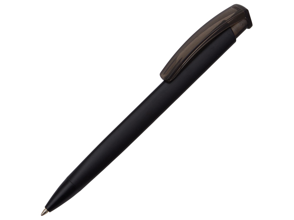 Ручка шариковая пластиковая Trinity K Transaprent Recy, черный-0