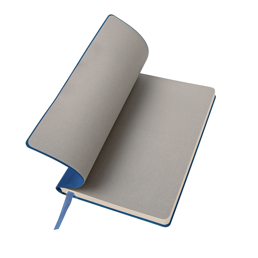 Ежедневник недатированный "FunkyPlan", 130*210 мм, синий, серый форзац, блок-линейка, синий, серый-5