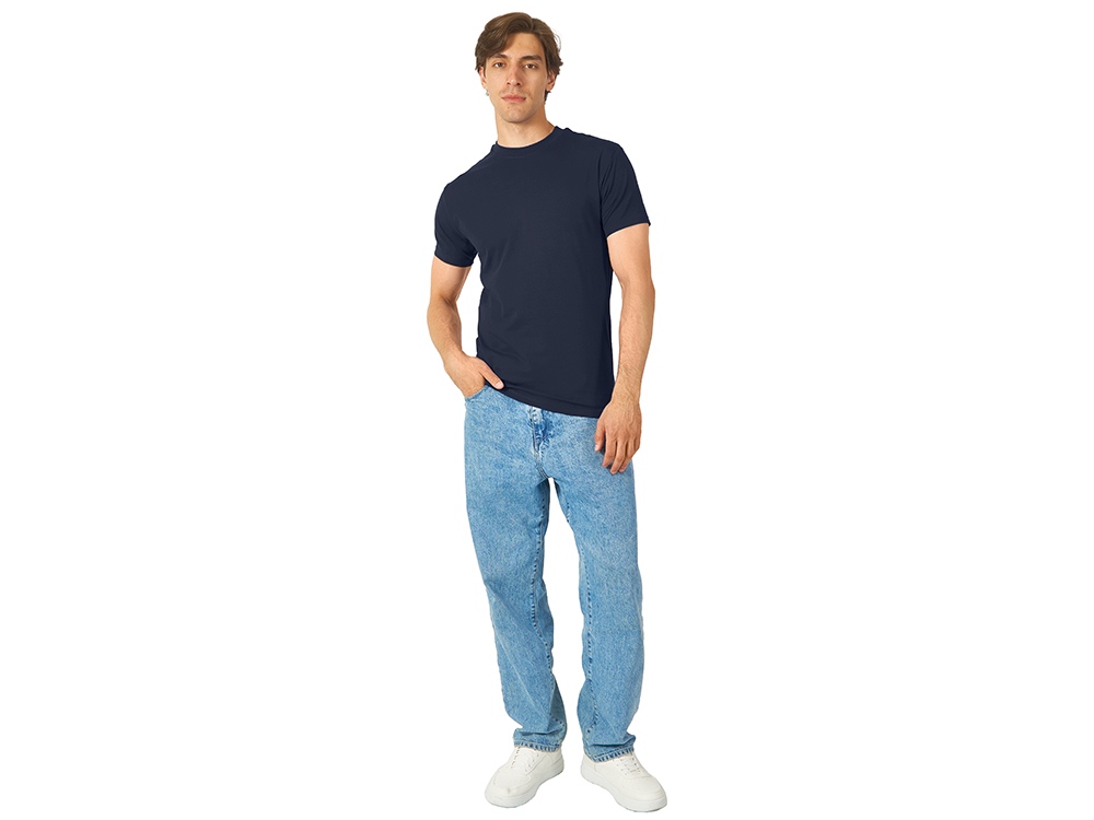 Футболка HD Fit короткий рукав с эластаном, мужская, тёмно-синий-3