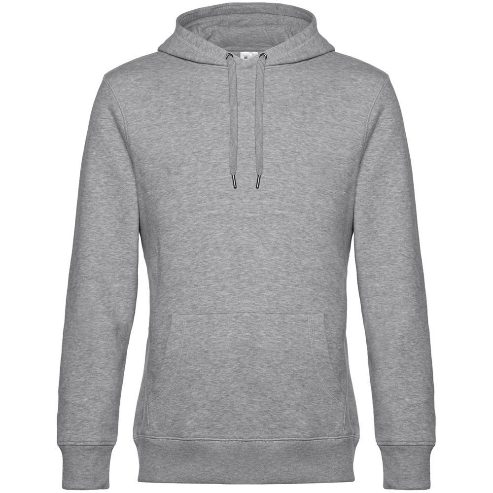 Толстовка с капюшоном унисекс King, серый меланж-1
