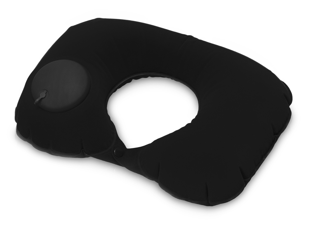 Подушка под шею с помпой Push, черный-1