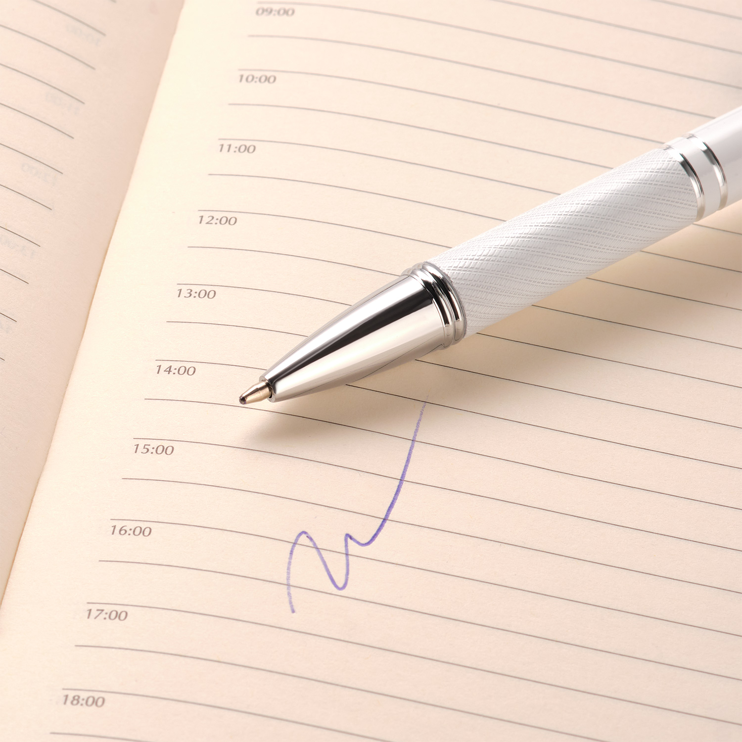 Шариковая ручка Crocus, белая-3