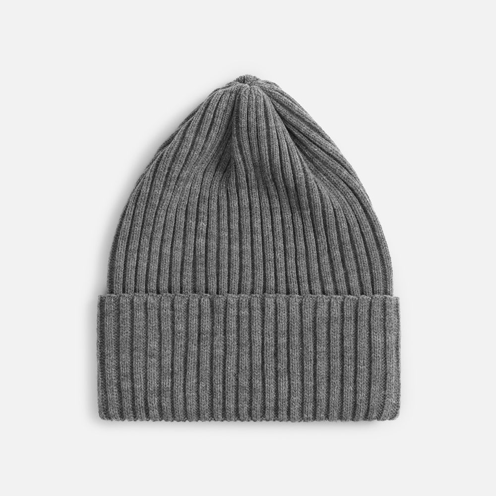 Шапка Yong, серый меланж (эбонит)-0