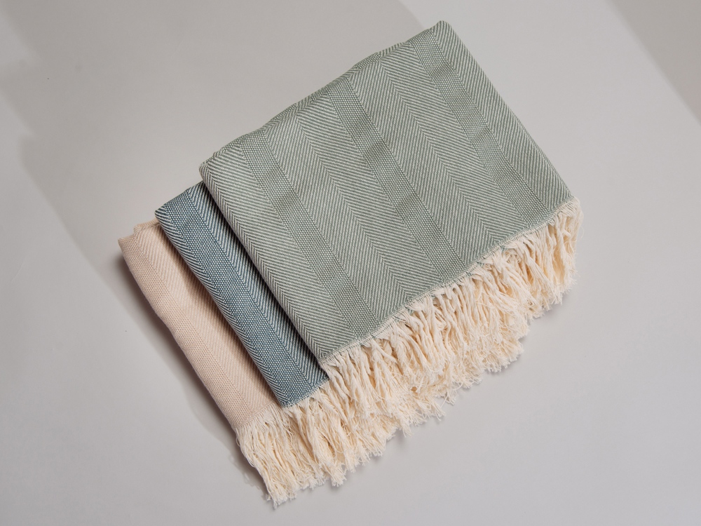 Плед Hild, темно-зеленый-8