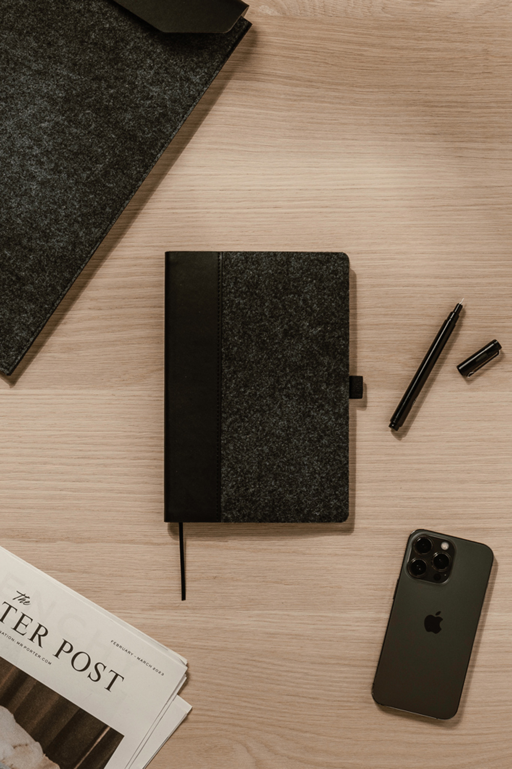 Блокнот VINGA Albon из переработанных фетра и бумаги GRS, А5-5