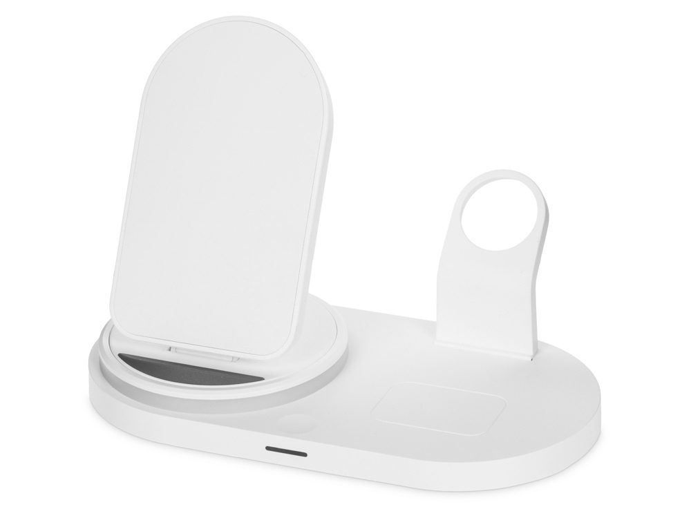 Складная зарядная станция с беспроводной зарядкой Flashport, 15 Вт, белый-0