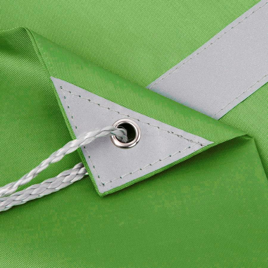 Рюкзак мешок RAY со светоотражающей полосой, зеленый-4