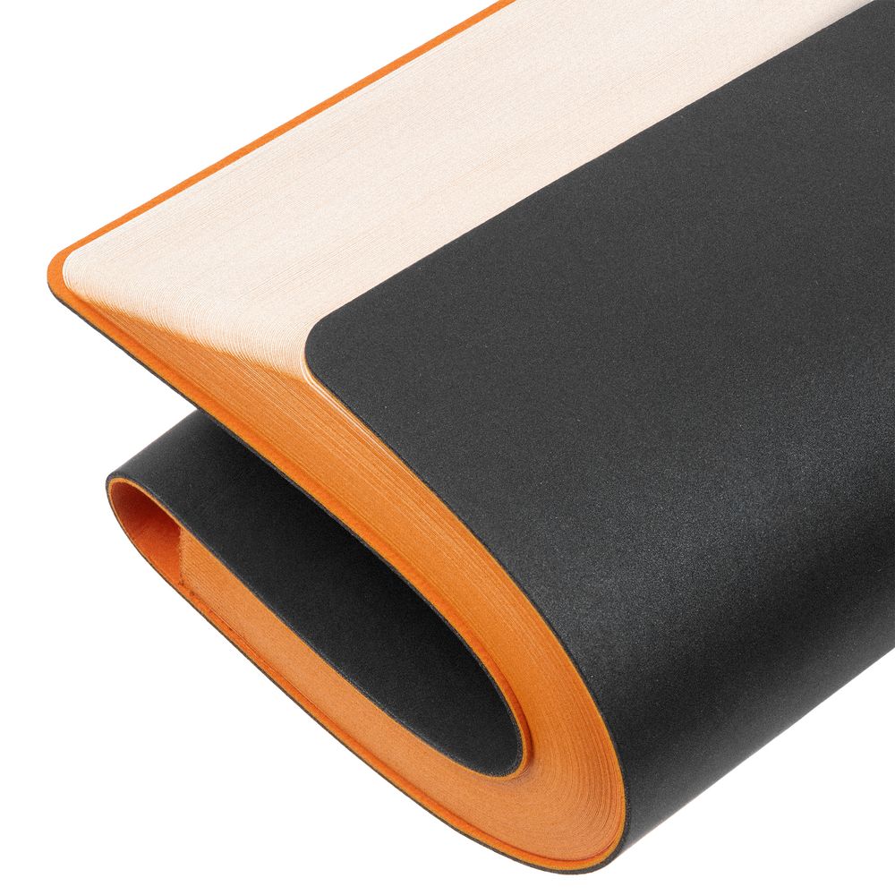 Ежедневник Flexpen Black, недатированный, черный со светло-оранжевым-3