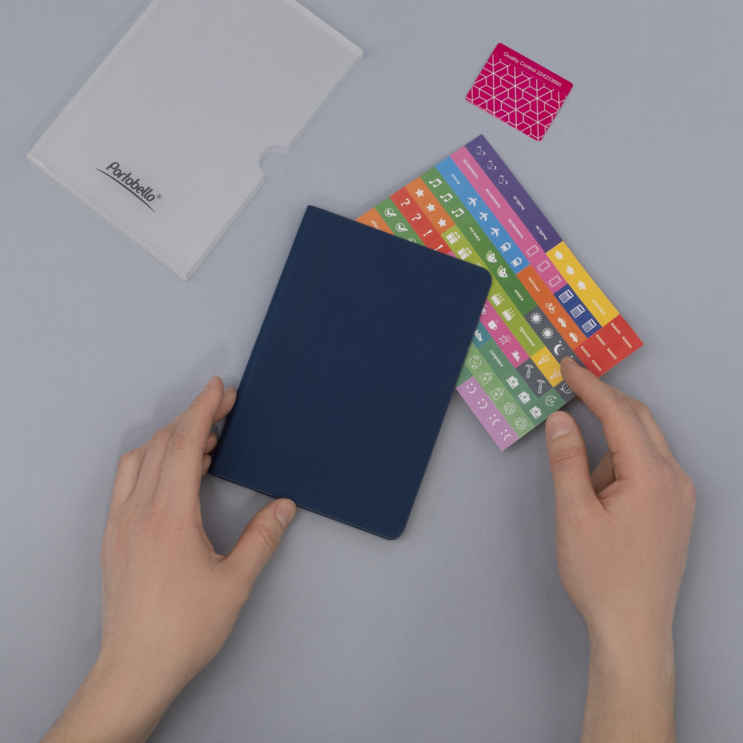 Ежедневник Spark mini A6 недатированный, синий-9