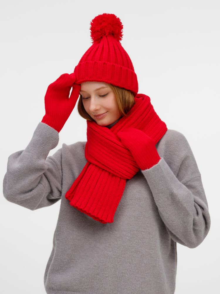 Варежки HappyGo, красные-2