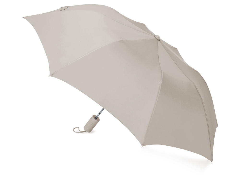 Зонт складной Tulsa, полуавтоматический, 2 сложения, с чехлом, серый-1