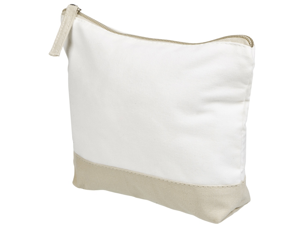 Косметичка хлопковая Cotton, белый/бежевый-1