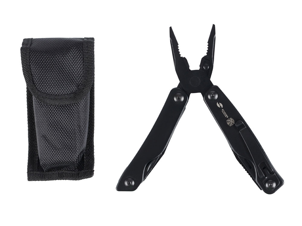Мультитул Stinger, 100x40 мм, 11 функций, сталь, чёрный, в комплекте нейлоновый чехол-4