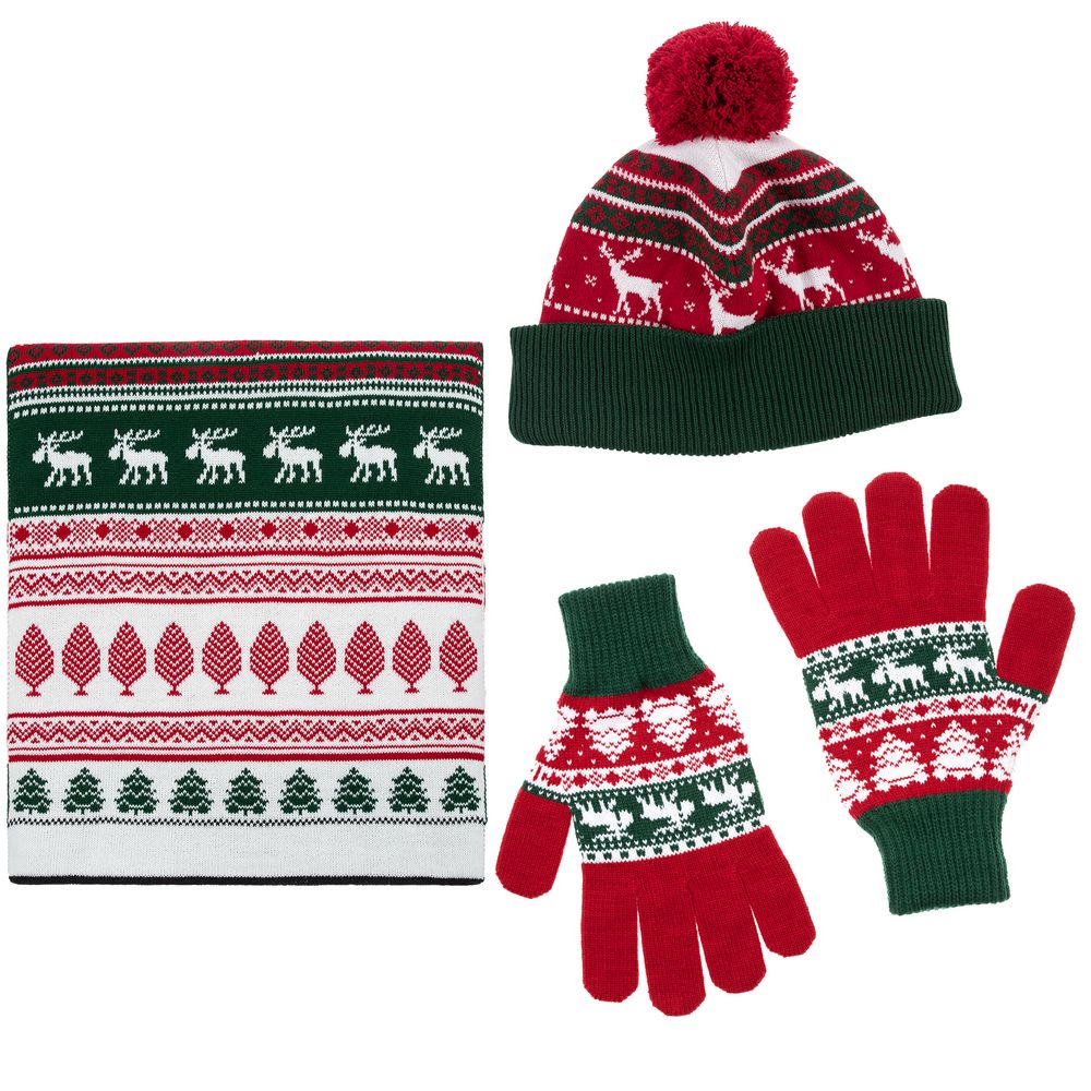 Перчатки Mirakler, красные с зеленым-3