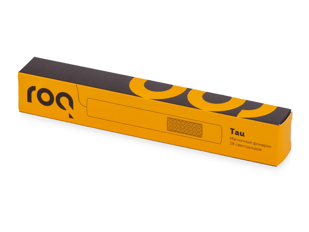 Магнитный фонарик Tau, 28 светодиодов, черный-6