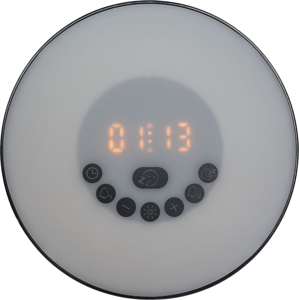 Лампа-колонка со световым будильником dreamTime, ver.2, черная-3