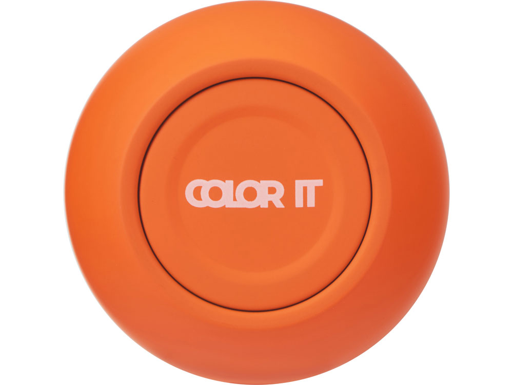 Термокружка Vacuum mug C1, soft touch, 370мл, оранжевый-4