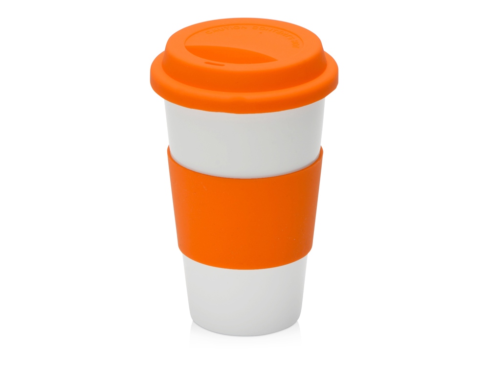 Фарфоровая кружка с двойными стенками Toronto, 300мл, оранжевый-0