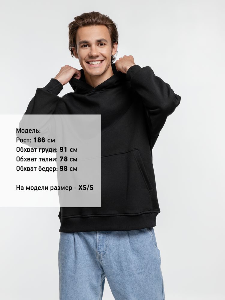 Худи оверсайз Kulonga Comfort Heavy, черное-2