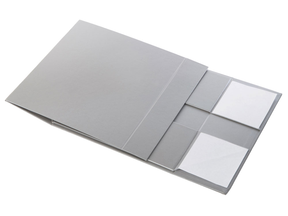 Коробка разборная на магнитах L, серебристый-5