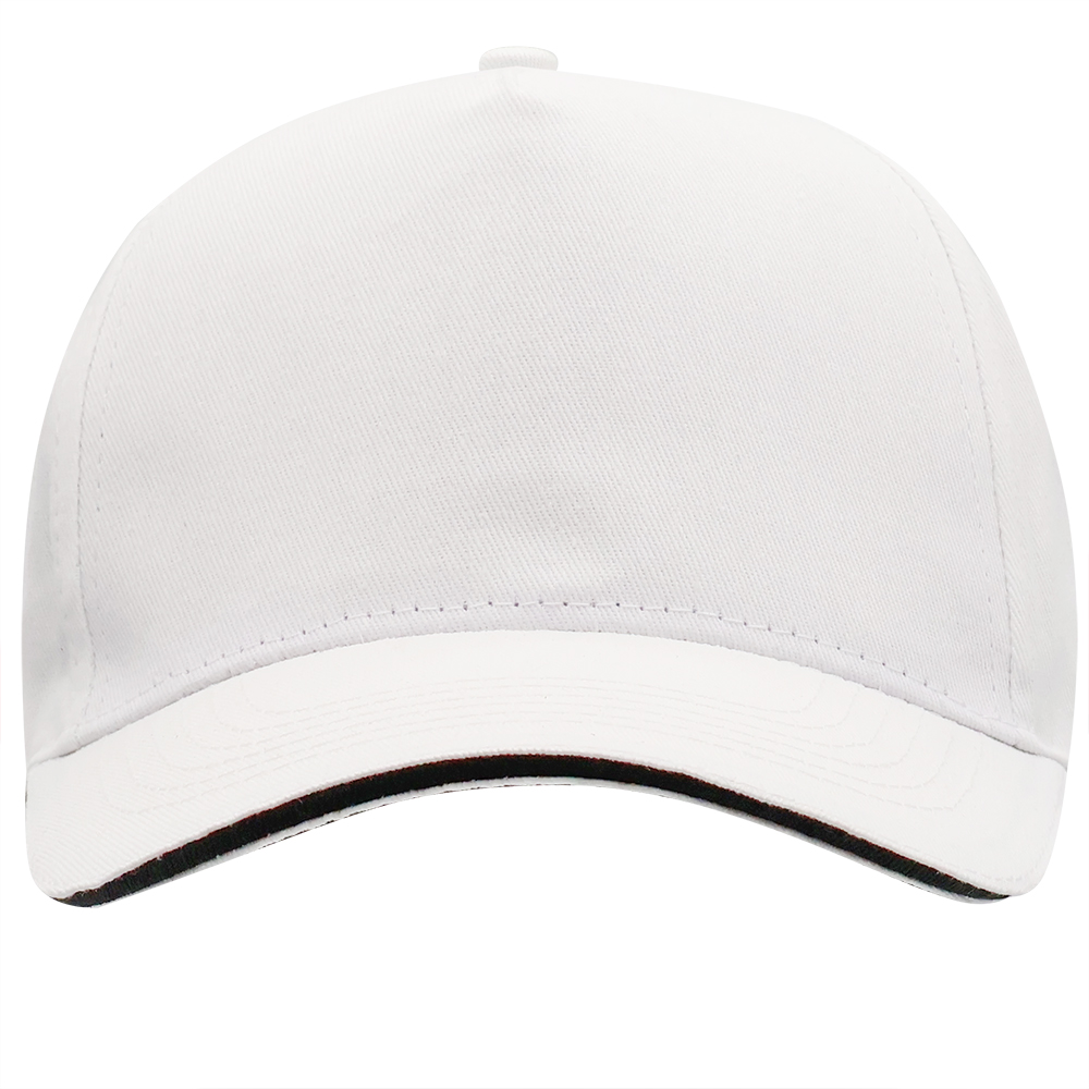 Бейсболка 5-панельная ERIS, Белый-0