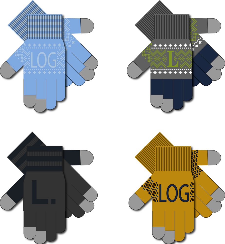 Сенсорные перчатки на заказ Guanti Tok, акрил-1