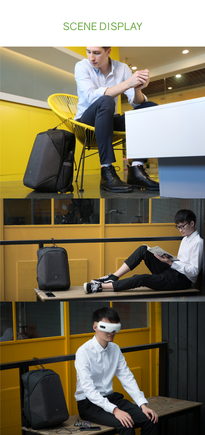 Рюкзак ClickPack 46х34х16 см, черный-23