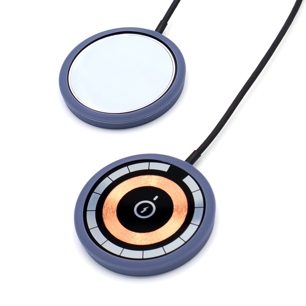 Силиконовый чехол для беспроводного зарядного Silken, Серый-1