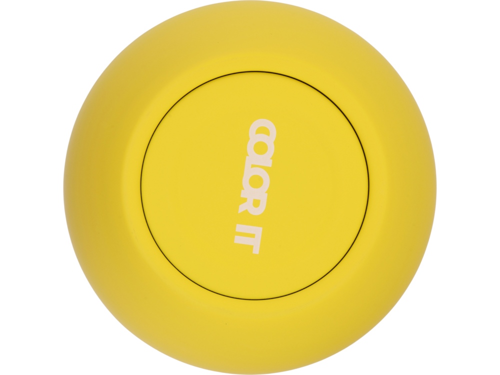 Термокружка Vacuum mug C1, soft touch, 370мл, желтый-4