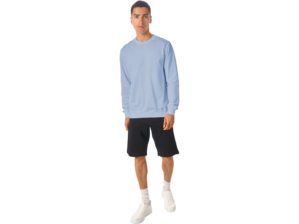 Свитшот Warsaw 220гр, унисекс, небесно-голубой-1