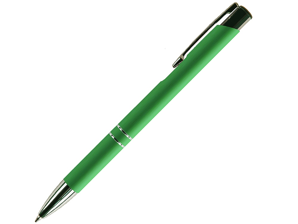 Ручка металлическая шариковая FAMILY MELAN, soft touch (Зелёный)-0